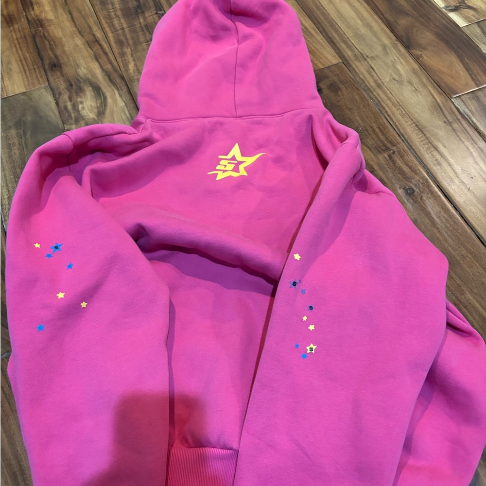 Women’s  Pink Hoodie with Star Design